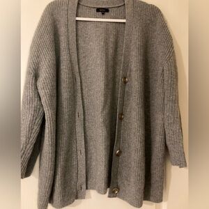 Mongolian Cashmere Oversized Boyfriend Cardigan Sweater M